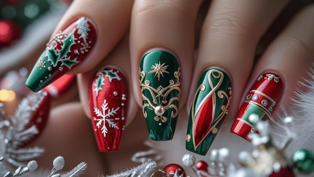Nail Shapes and Design for Christmas Day 2025