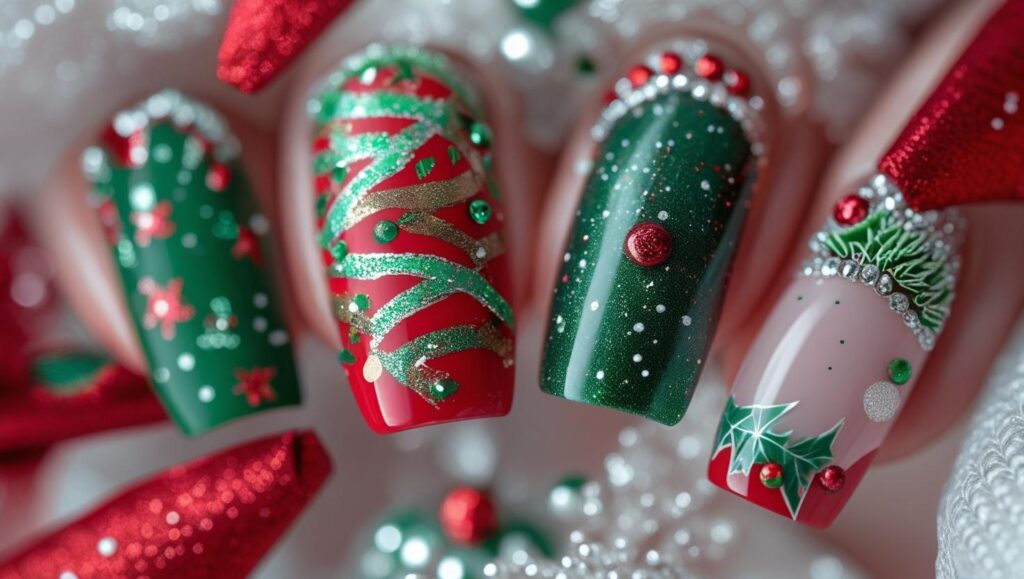 Nail Shapes and Design for Christmas Day 2025