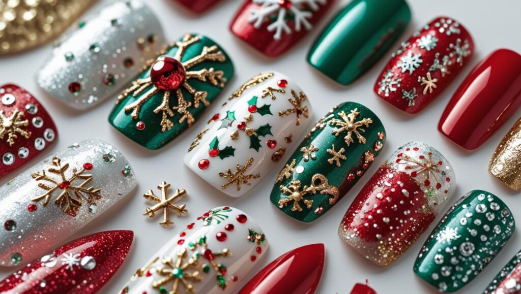 Nail Shapes and Design for Christmas Day 2025