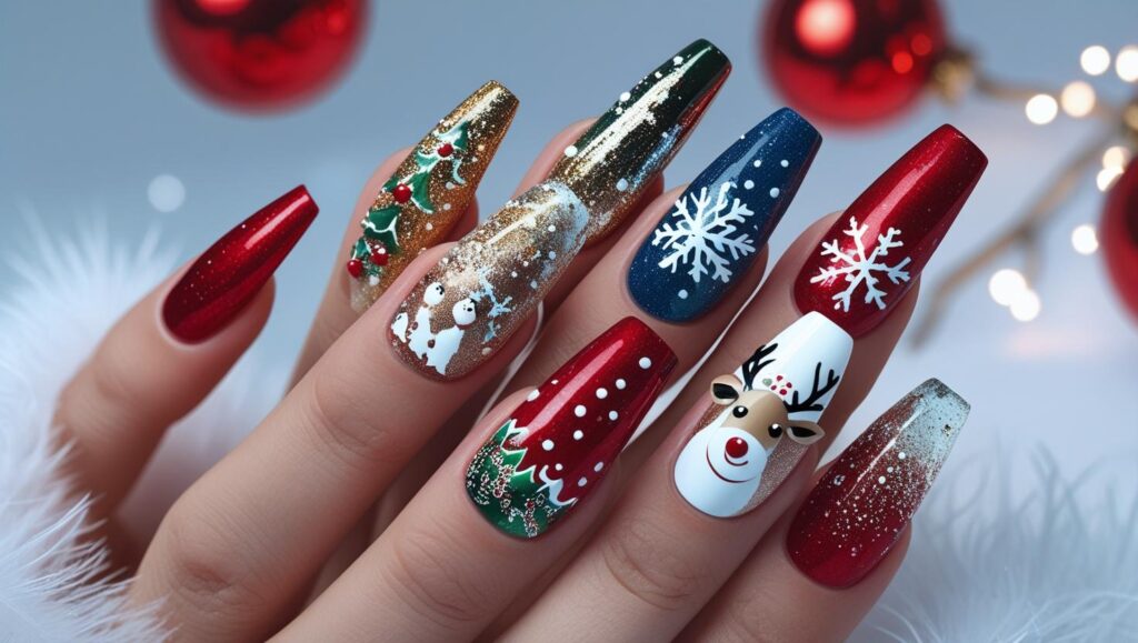 Nail Shapes and Design for Christmas Day 2025