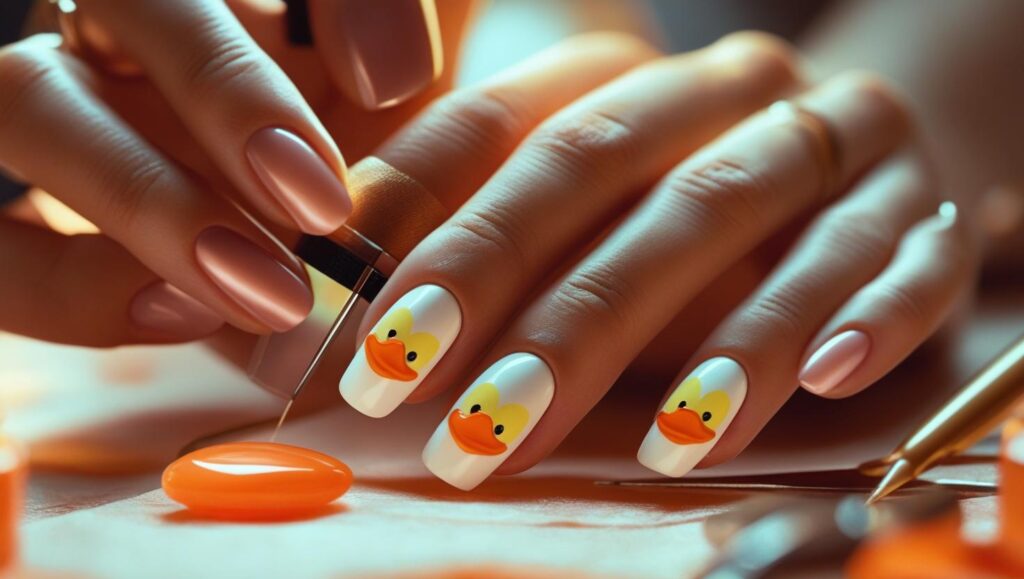 How to Do Duck Shape Nails at Home