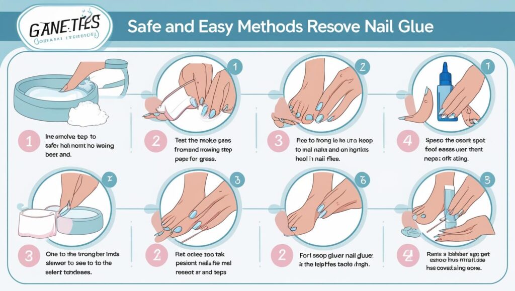 How to Remove Nail Glue Safely and Easily