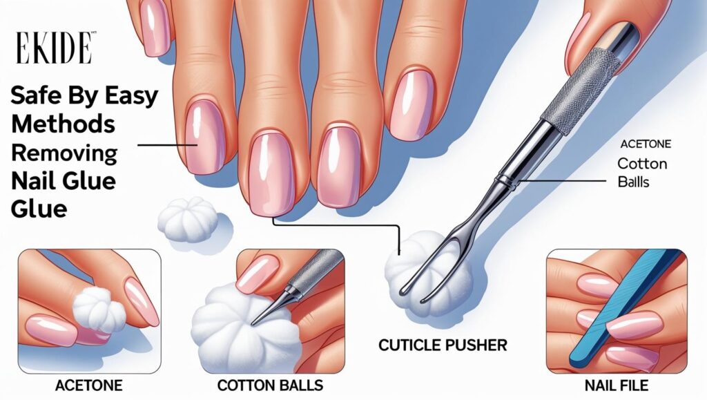How to Remove Nail Glue Safely and Easily