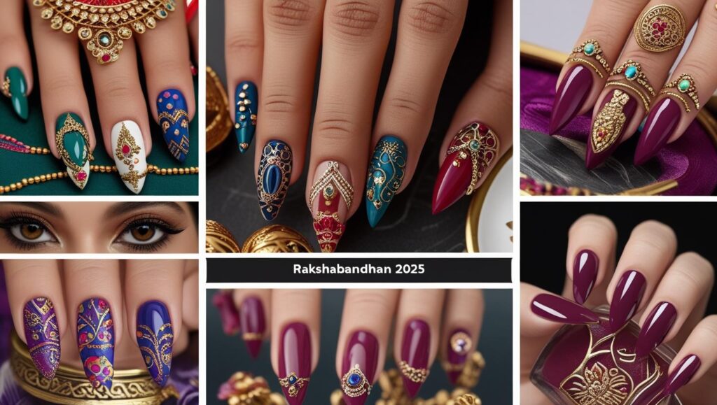 Top Nail Shapes for Rakshabandhan 2025